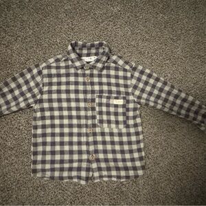 Zara gingham shirt size 3/4